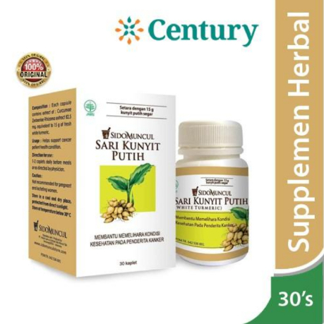 SIDOMUNCUL SARI KUNYIT PUTIH 30 KAPSUL