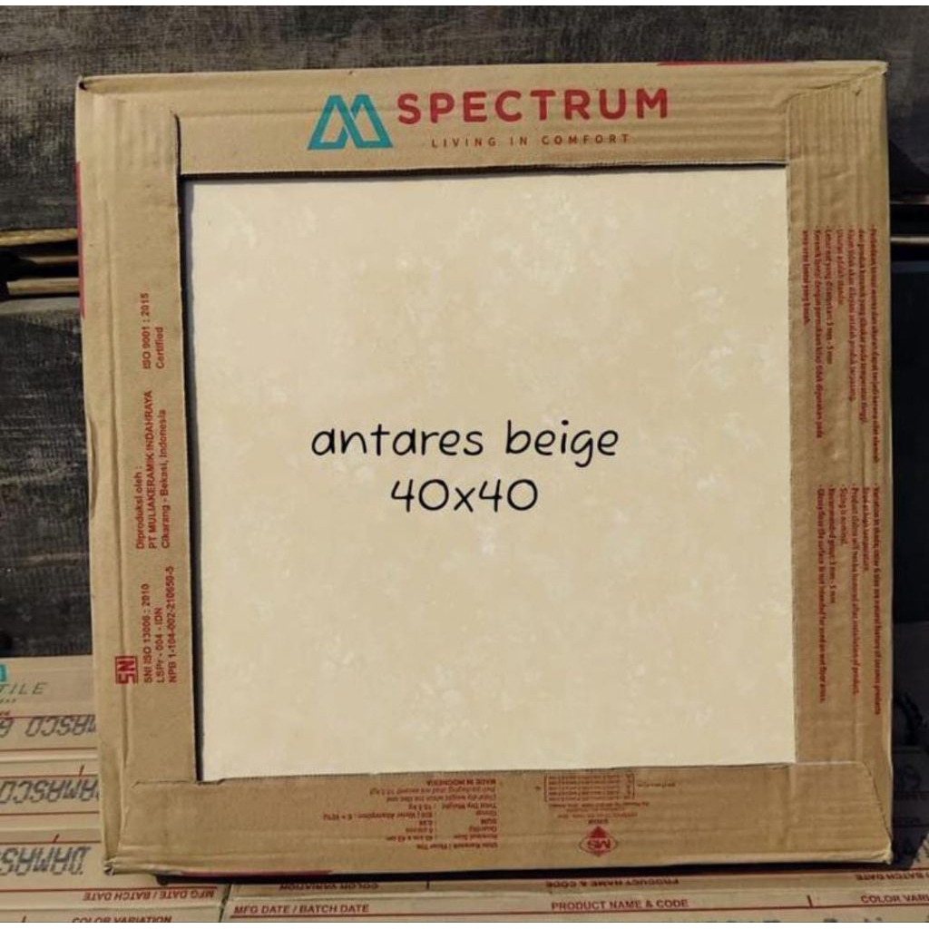 Keramik lantai mulia spectrum 40x40 Antares beige