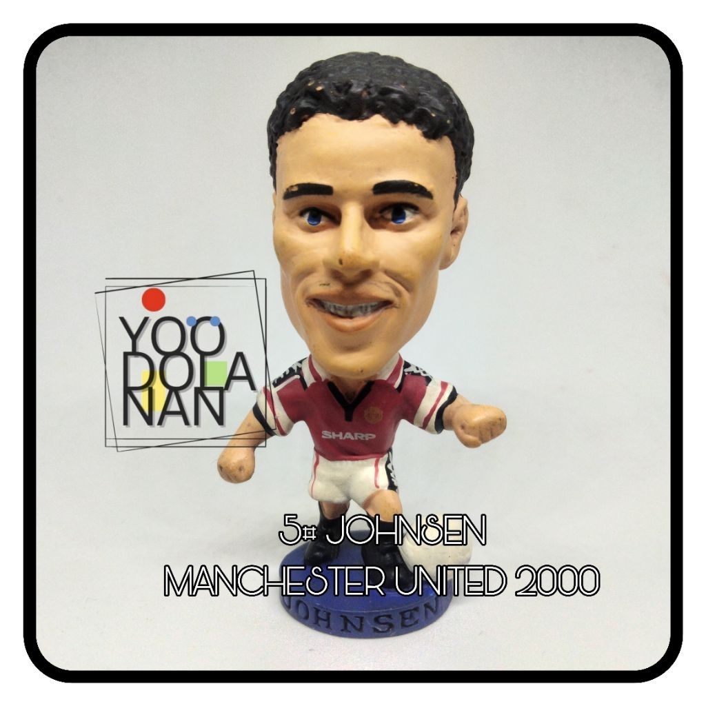 5# JOHNSEN - MANCHESTER UNITED 2000 CORINTHIAN PROSTARS FIGURE PEMAIN BOLA