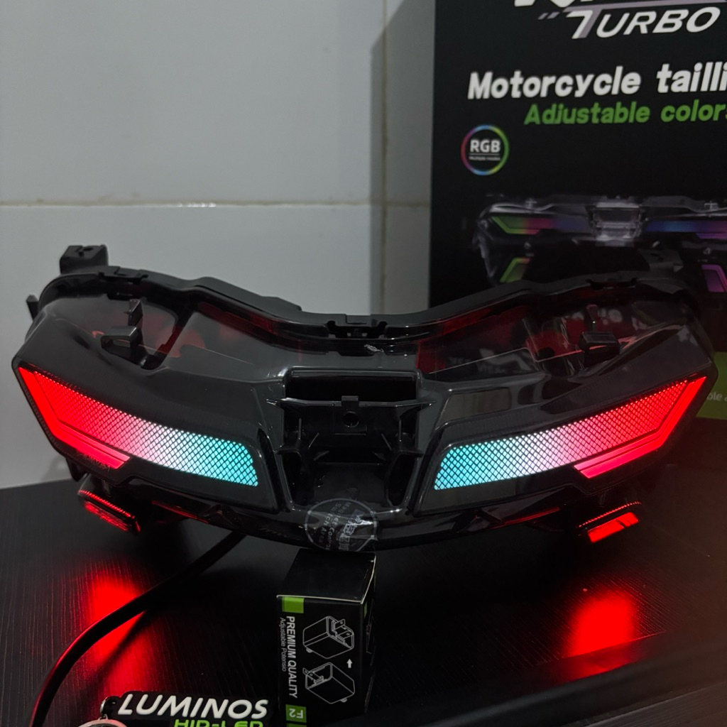 new Stoplamp n-max turbo 2024-2025 presisi pnp stoplamp rgb aplikasi original luminos led