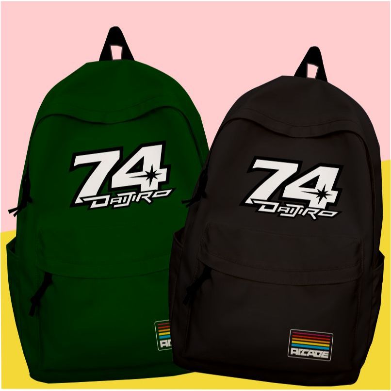 Tas ransel Distro Pria Cowok Keren Motif Band Metal Kasual Ransel Terkini Fashion Anak Sekolah SD S.