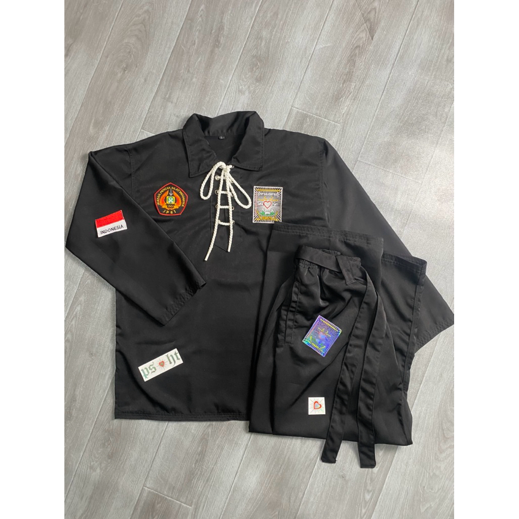 Baju Silat - Sakral Warga PSHT- Bahan Semi JetBlack