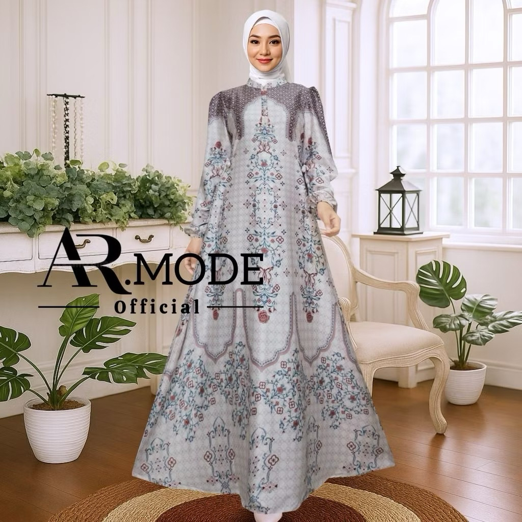 Gamis mahera silk premium, Gamis busui elegan