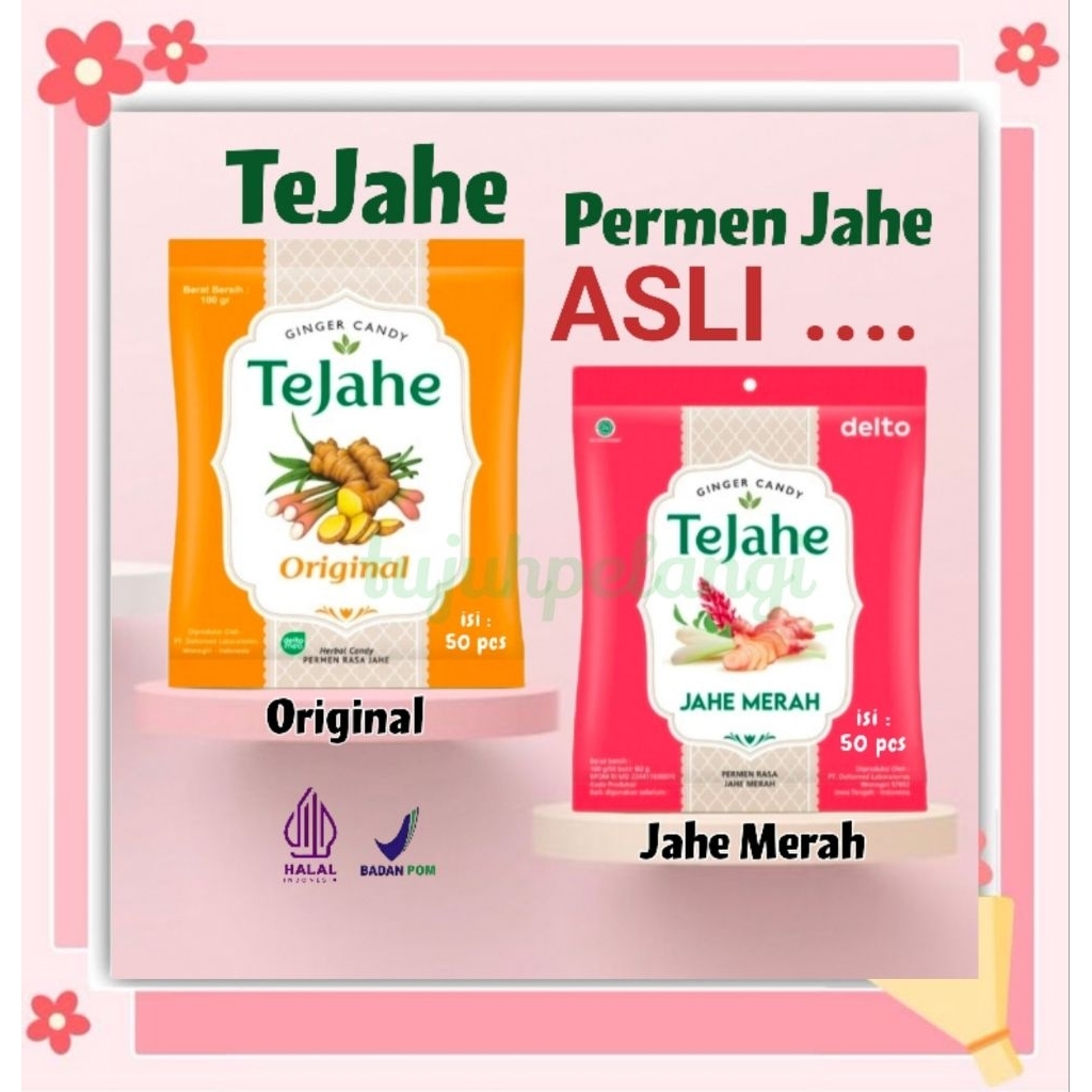 TeJahe Permen Jahe ASLI Permen Herbal HALAL