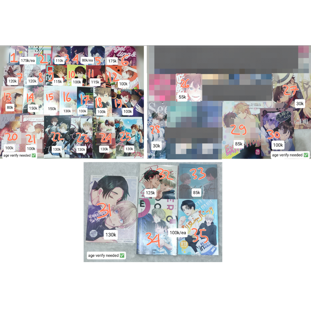 Doujinshi BL Komik Ensemble Stars Jujutsu Kaisen Nu : Carnival Detective Conan Midori Chiaki Nagisa 