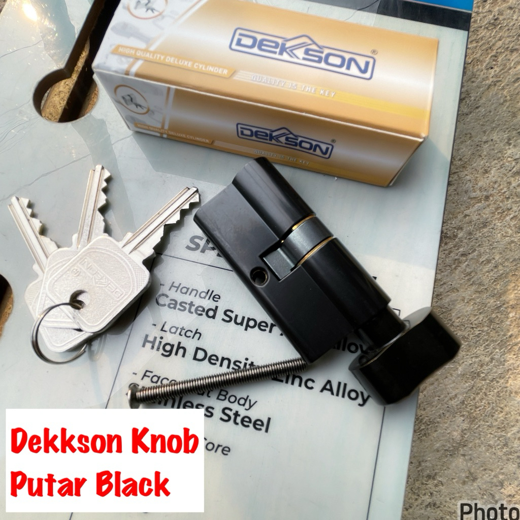Silinder Cylinder Kunci Dekkson Besar Hitam Black Series Silinder 60 mm computer cay Hitam SILINDER 