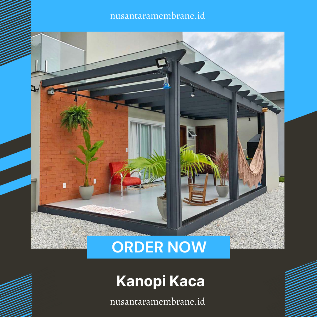 Kanopi Kaca Murah & Bergaransi Jakarta - Canopy Kaca Tempered Glass 8mm Conwood Carport Minimalis