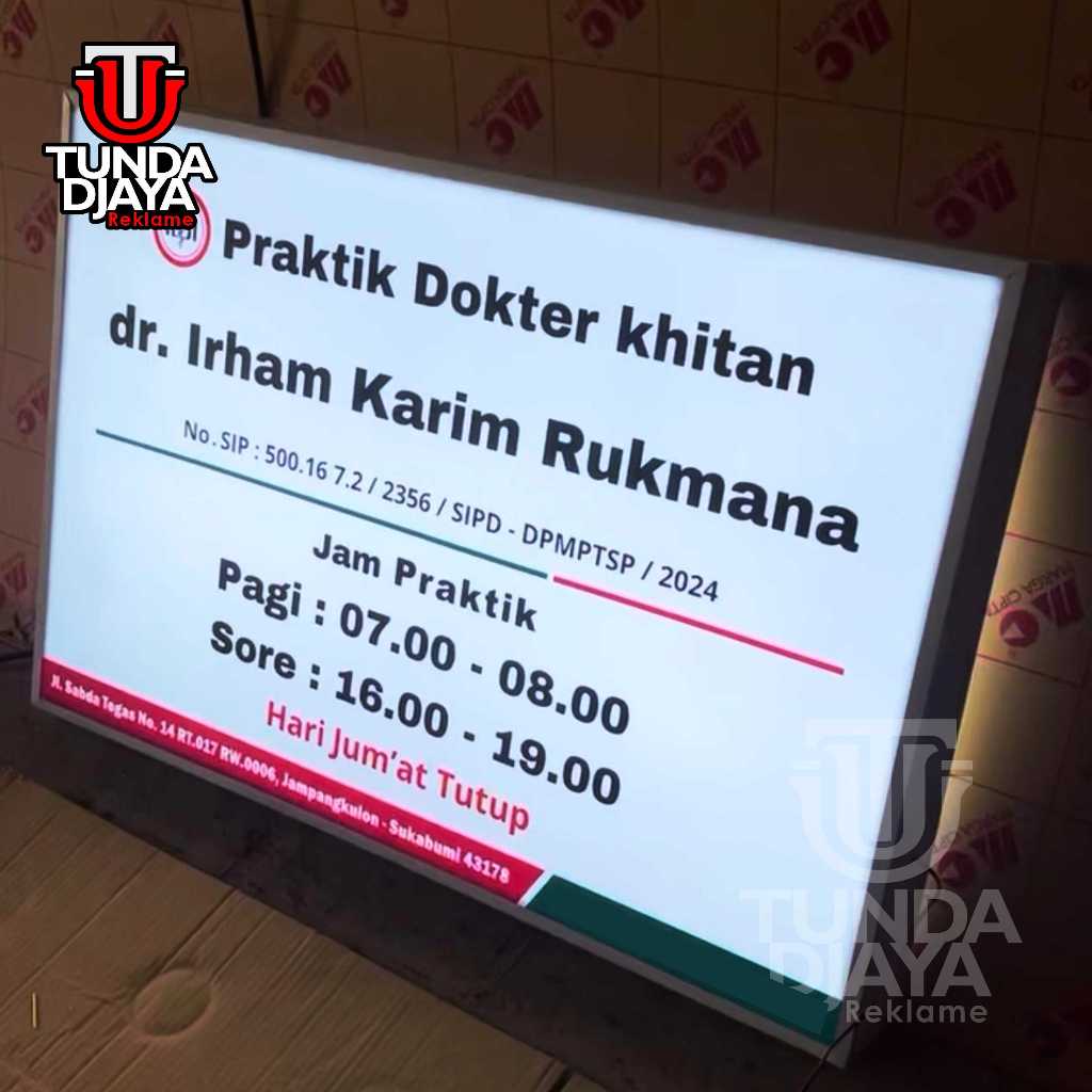 BISA EDIT - NEON BOX BIDAN, NEON BOX KLINIK, NEON BOX DOKTER