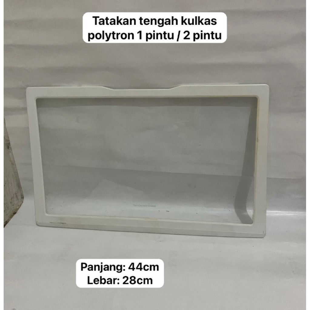 RAK TATAKAN TENGAH KACA KULKAS POLYTRON 1 PINTU / 2 PINTU ORIGINAL SECOND | RAK KULKAS POLYTRON
