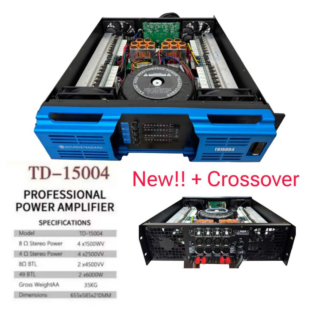 POWER AMPLIFIER SOUNDSTANDARD TD 15004 / TD15004 4 CHANNEL