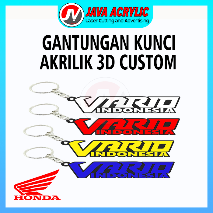 Gantungan Kunci Motor Vario | Gantungan kunci Akrilik Custom | Gantungan Kunci Motor  Honda Vario in