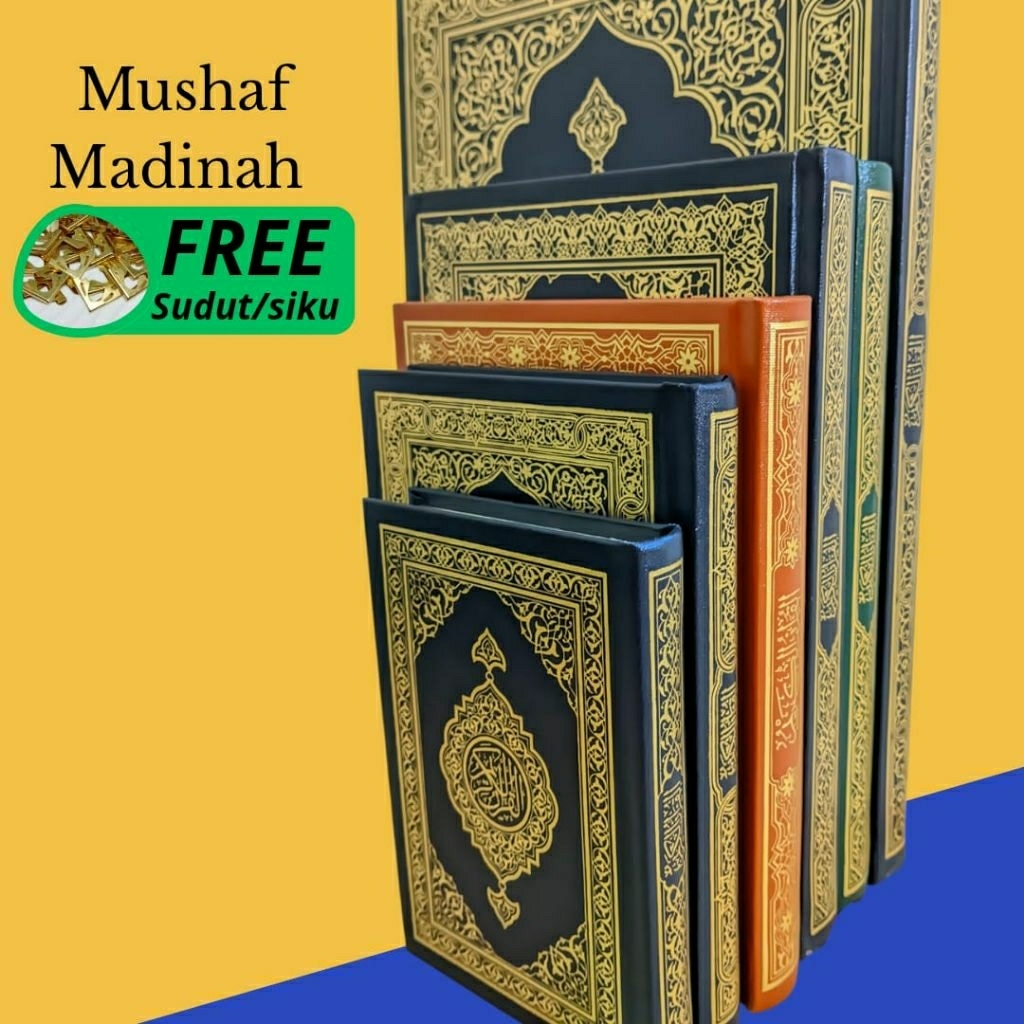 Al Quran Madinah Asli / Mushaf Madinah Original Saku Q1 Q2 Q3 Q4 Q5 Free Sudut Sikut