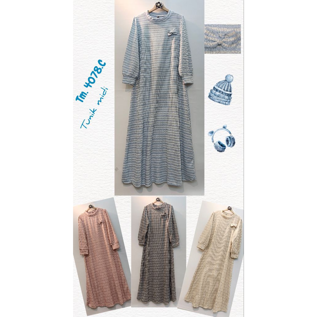 TUNIK & MIDI TERBARU BAHAN KAOS IMPORT