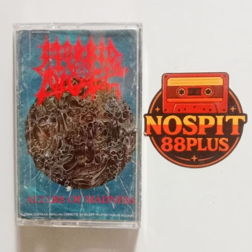 Kaset Pita Morbid Angel – Altars of Madness (1989, Ori Lisensi Indonesia King’s Records/Earache Reco