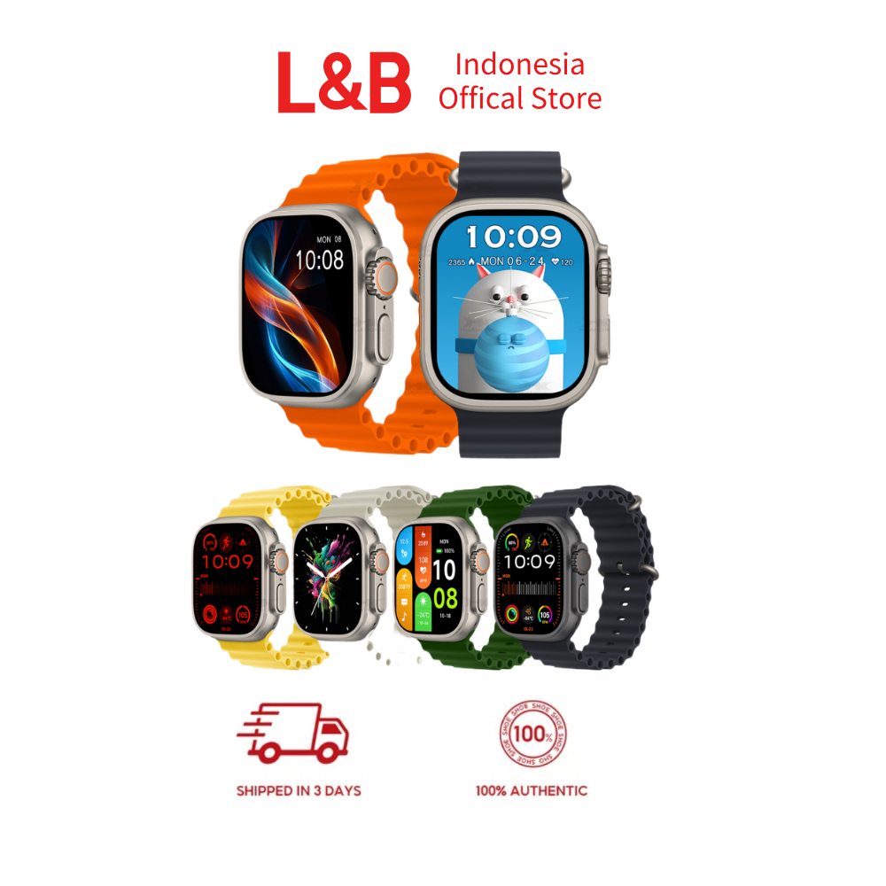 【Free Gift】100% Original Apple Watch Series Ultra 2 2024 Bluetooth Smart watch 49mm Titanium IP67 Wa