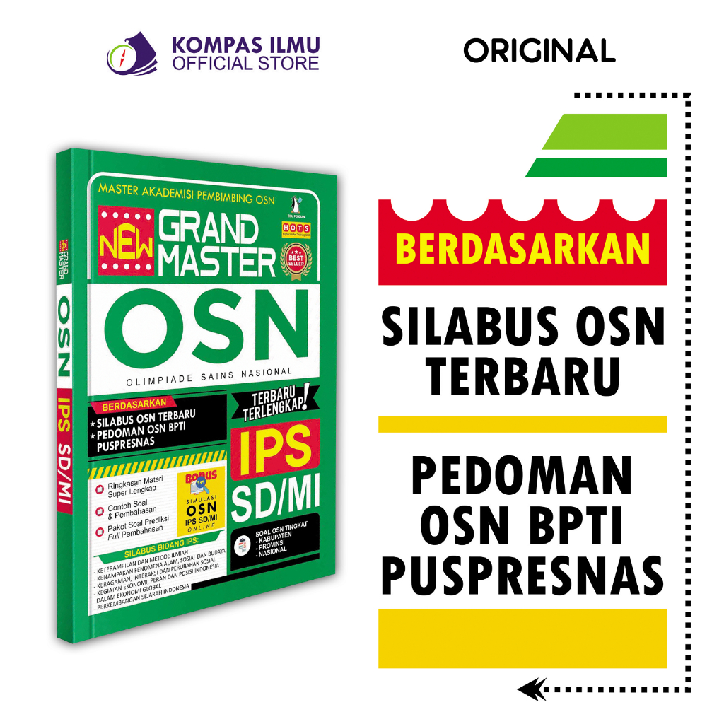 Buku OSN IPS SD - New Grand Master OSN IPS SD/MI Olimpiade Nasional