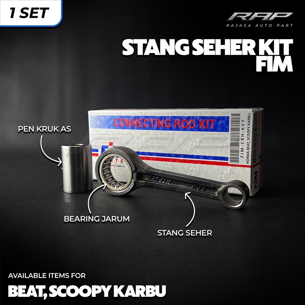 STANG SEHER BEAT KARBU KVY RACING FIM-CRH-KVY CONROD AS KRUK BEAT CARBU FIM