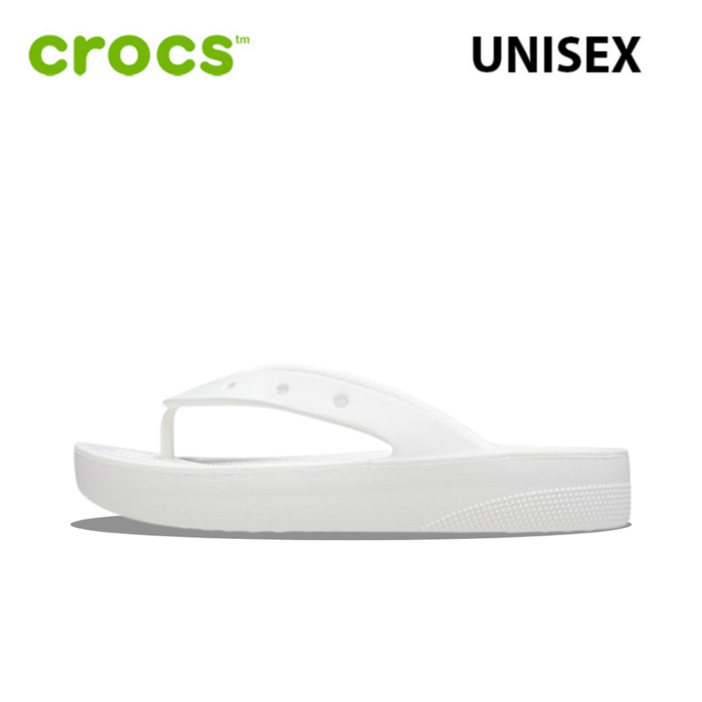 Sandal CrocsDewasa Classic Platform Flip White