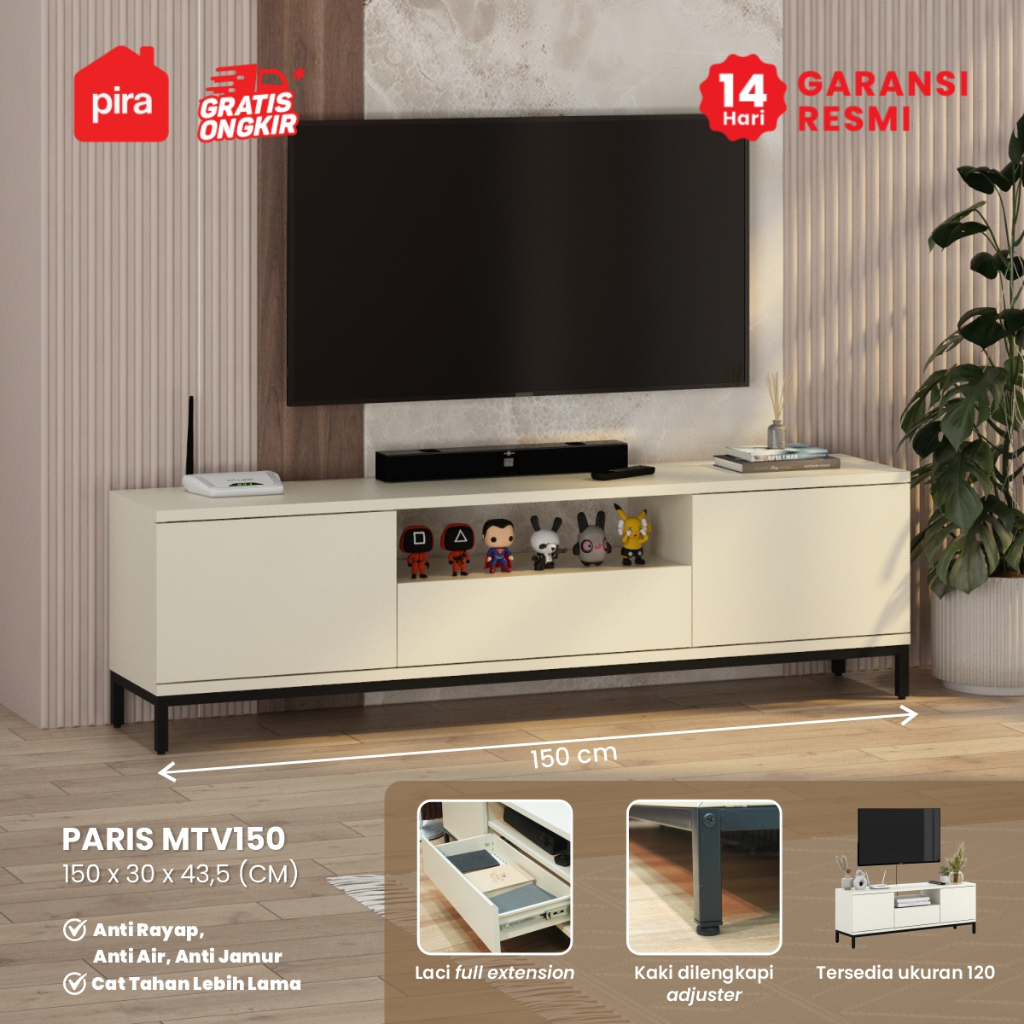 PIRA -  PARIS MTV Meja TV  / Rak TV Besi