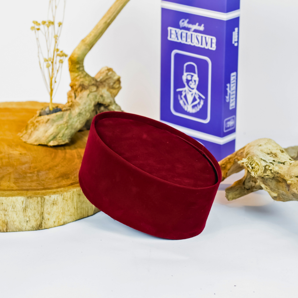 Songkok peci kopyah hitam anak laki-laki Maroon bludru halus bisa COD Bisa Request tinggi 7-10