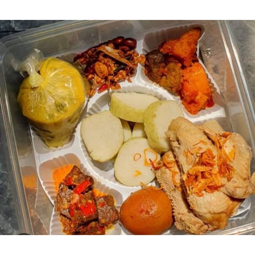 LONTONG CAP GOMEH JABODETABEK ( bisa box, thinwel, besek, tampah, dan hantaran )
