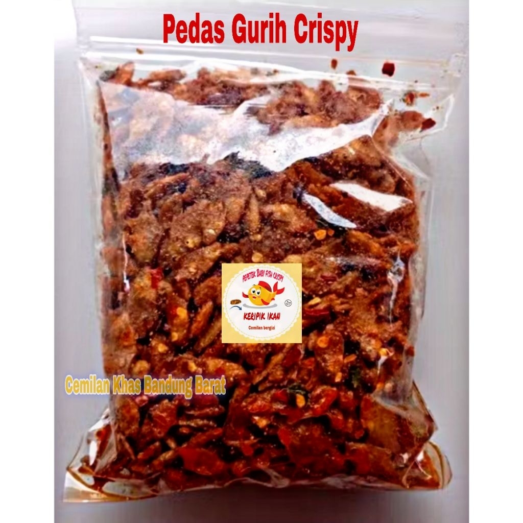 IKAN WADER PEDAS GURIH CRISPY 1 kg /MINI FISH PEDAS CRISPY RENYAH GURIH KRIUK Makanan Food Seafood F