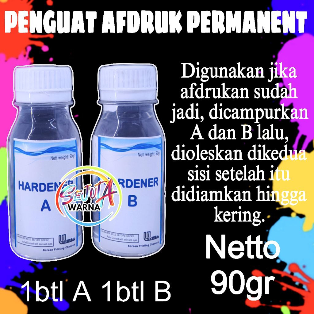 

HARDENER PENGUAT AFDRUK SABLON A+B SET 90GR