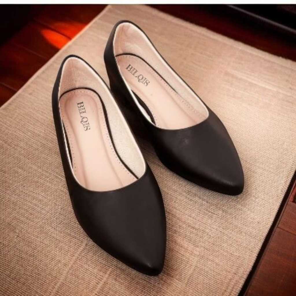 Sepatu pantofel wanita heels 3cm kekinian