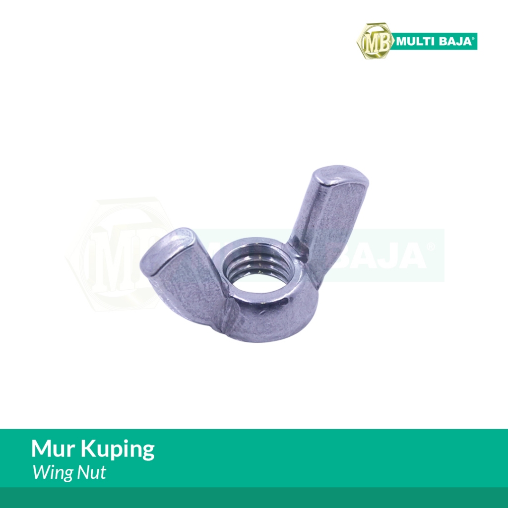 Mur Kuping Stainless Steel 304 M4 s/d M16 (Wing Nut)