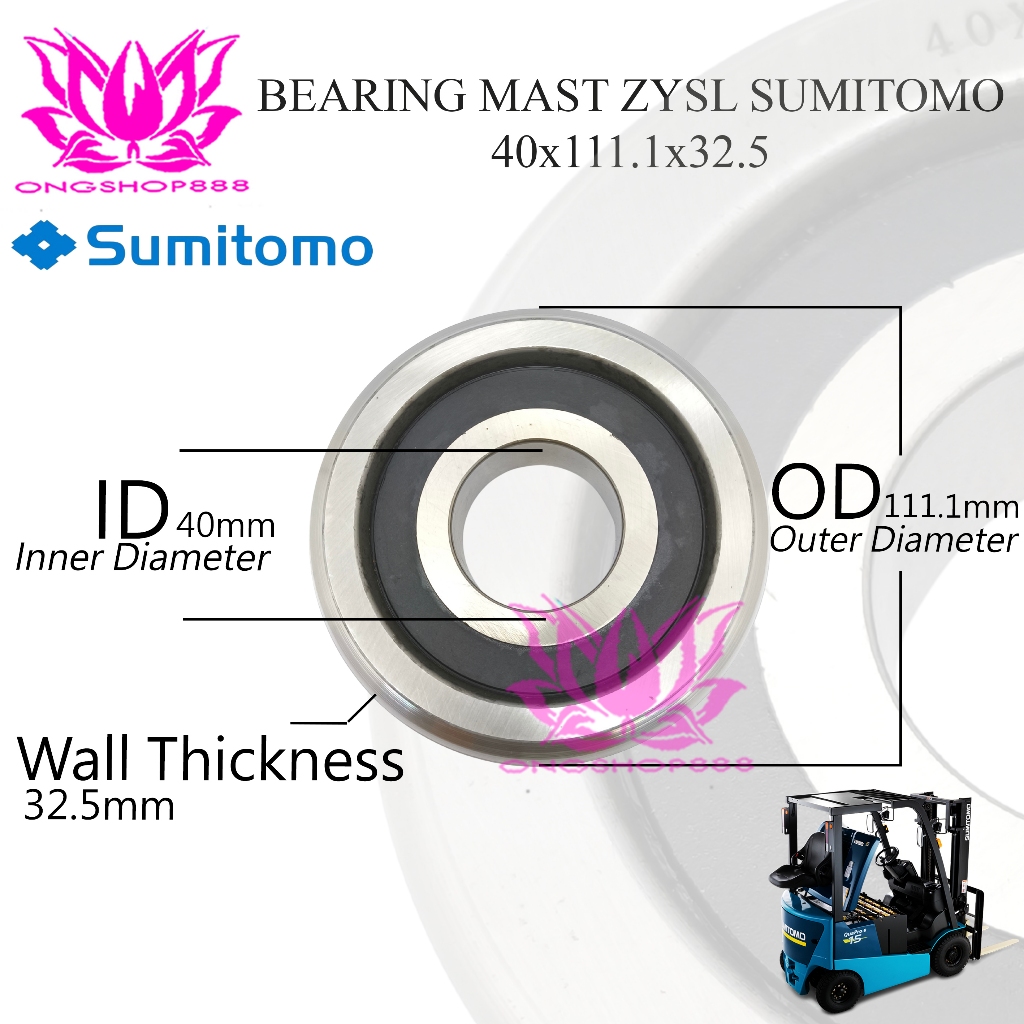 Mast Bearing Forklift 40x111.1x32.5 SUMITOMO Forklift