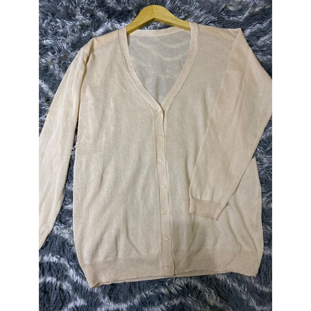 Cardigan Oversize/Cardigan second/Cardigan preloved/Cardigan Cream