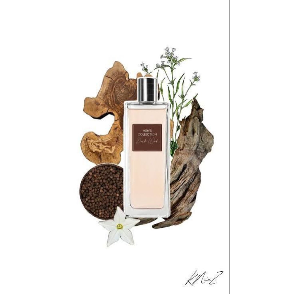 mens collection dark wood edt parfum pria