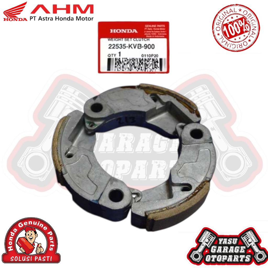 22535-KVB-900 Kampas Ganda Otomatis Vario 110 CW Old Lama Techno Karbu Spacy Fi ORI AHM 22535KVB900