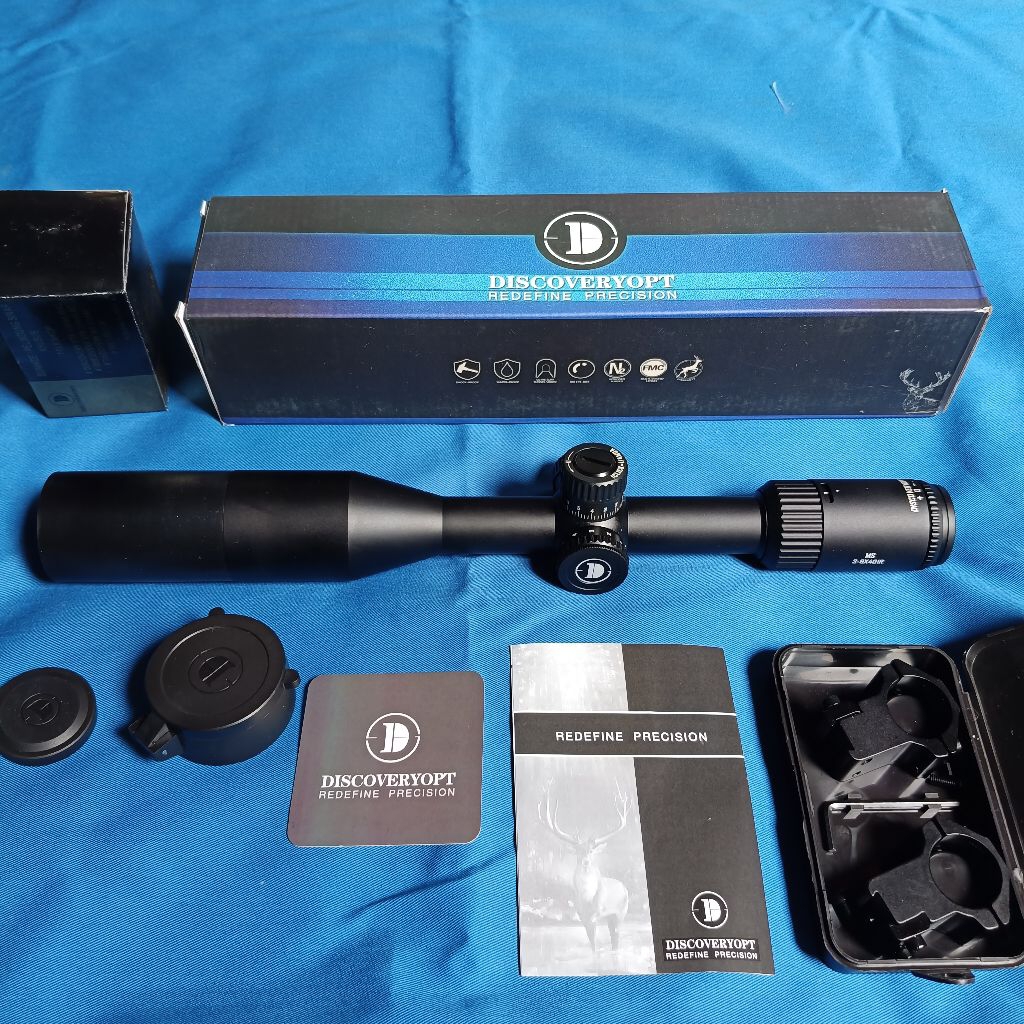 Teleskop discovery ms 3-9x40 ir lock turet plus sunhed