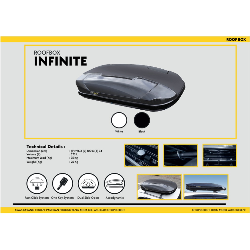 Roof Box Otorack Solitaire Limitless Infinite Original Otoproject