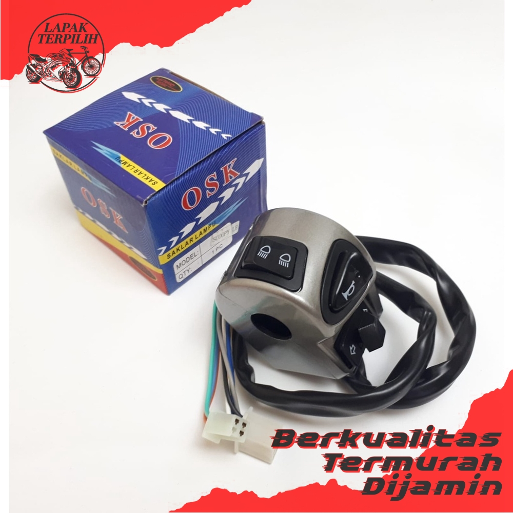 SAKLAR KIRI LH MOTOR SCOOPY FI 2021 OSK SPAREPART VARIASI MOTOR TERMURAH