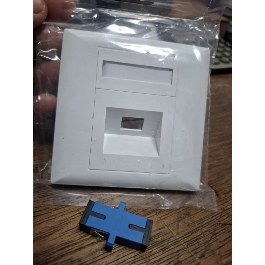 faceplate fiber optik 1core sc