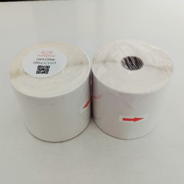 Winstar Kertas Label Thermal Merk Winstar 500 Sheet Kertas Barcode Ukuran 100x150