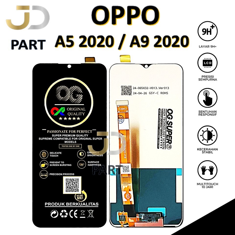 LCD TOUCHSCREEN OPPO A5 2020 / A9 2020 COMPLETE ORIGINAL 100% FULLSET