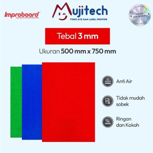 IMPRABOARD 50x75 CM INFRABOARD TEBAL 3MM KARTON PLASTIK LEMBARAN PROMO BANNER
