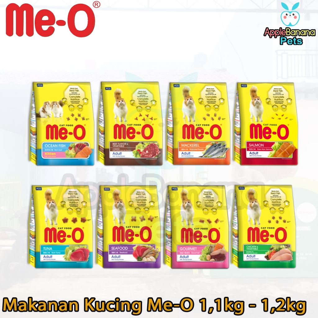 Makanan kucing meo 1.1kg & 1.2kg Fresh Pack - Meo Kitten 1 kg - Meo Persian - Meo Salmon -Meo Beef -