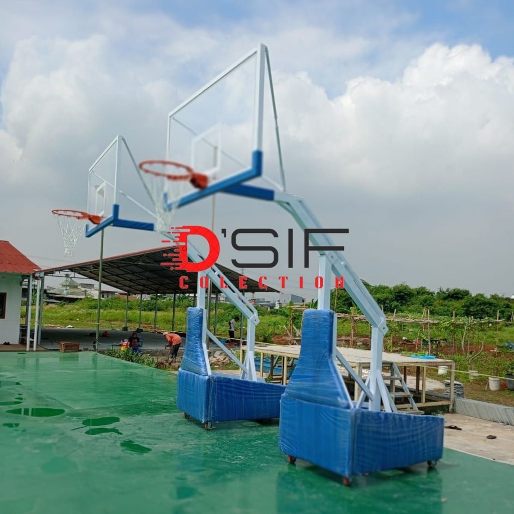 tiang ring basket portabel