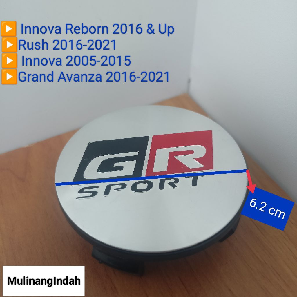 Tutup velg variasi mobil Innova, Innova Reborn, Rush, Grand Avanza diameter 6.2 cm