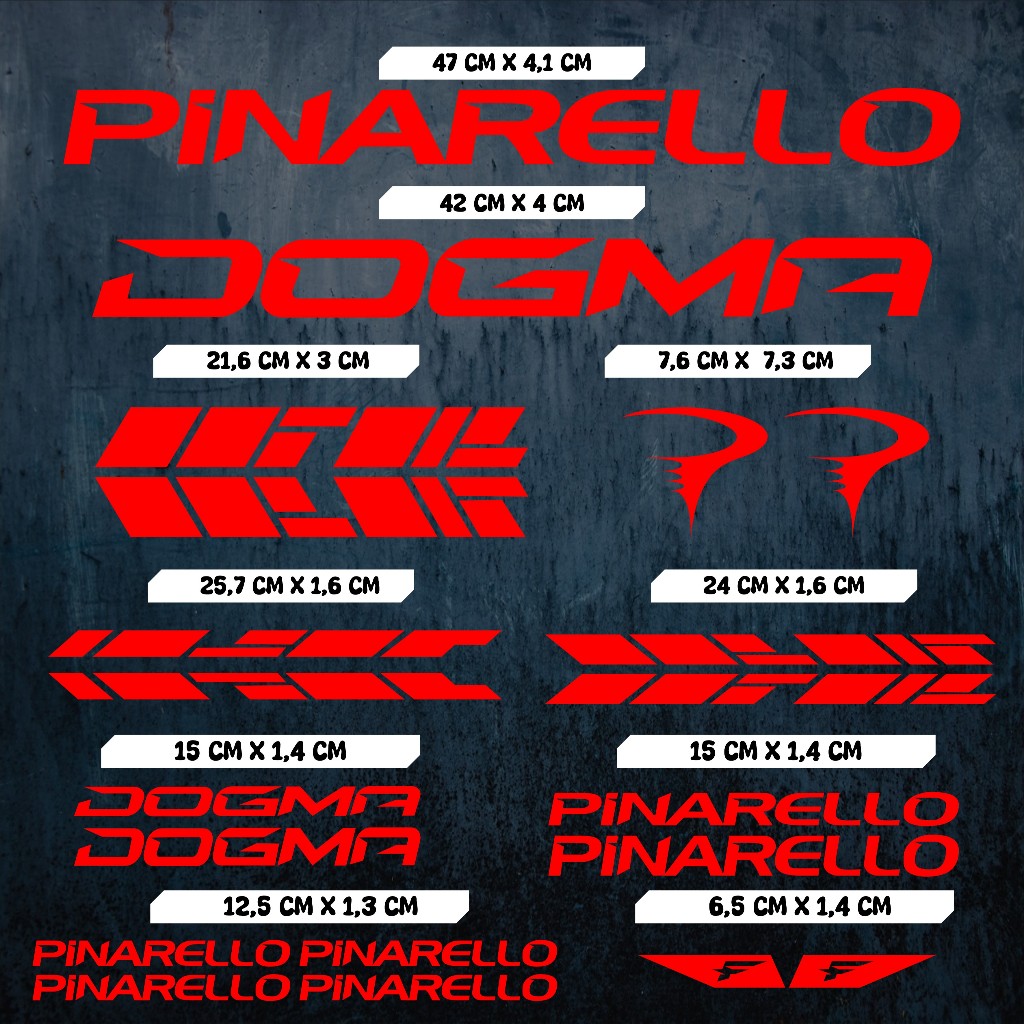 Decal Frame Bike Pinarello Dogma F, Sticker Cutiing Road Bike