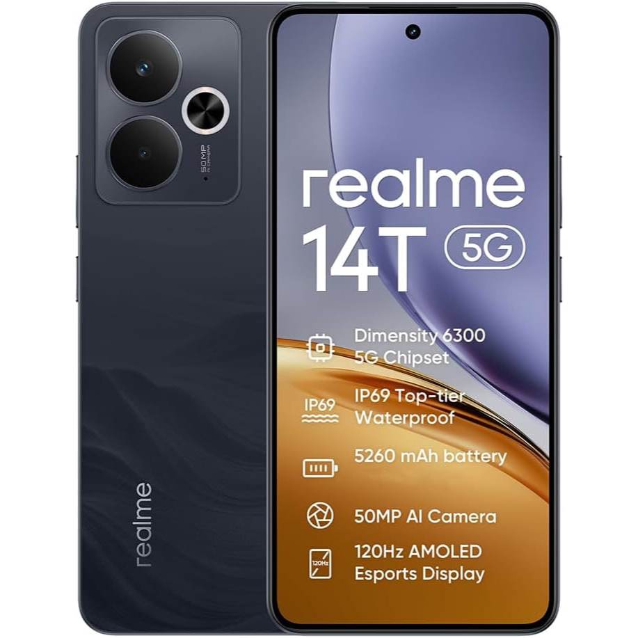 Realme 14T 5G (RAM 8GB/128GB) dan (RAM 8/256GB) Smartphone Resmi Garansi