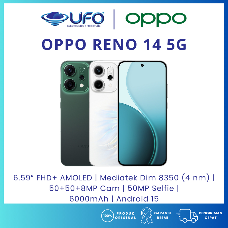 HP Oppo Reno 14 5G Ram 8/258Gb Dan Ram 14/258Gb Qualcomm Snapdragon