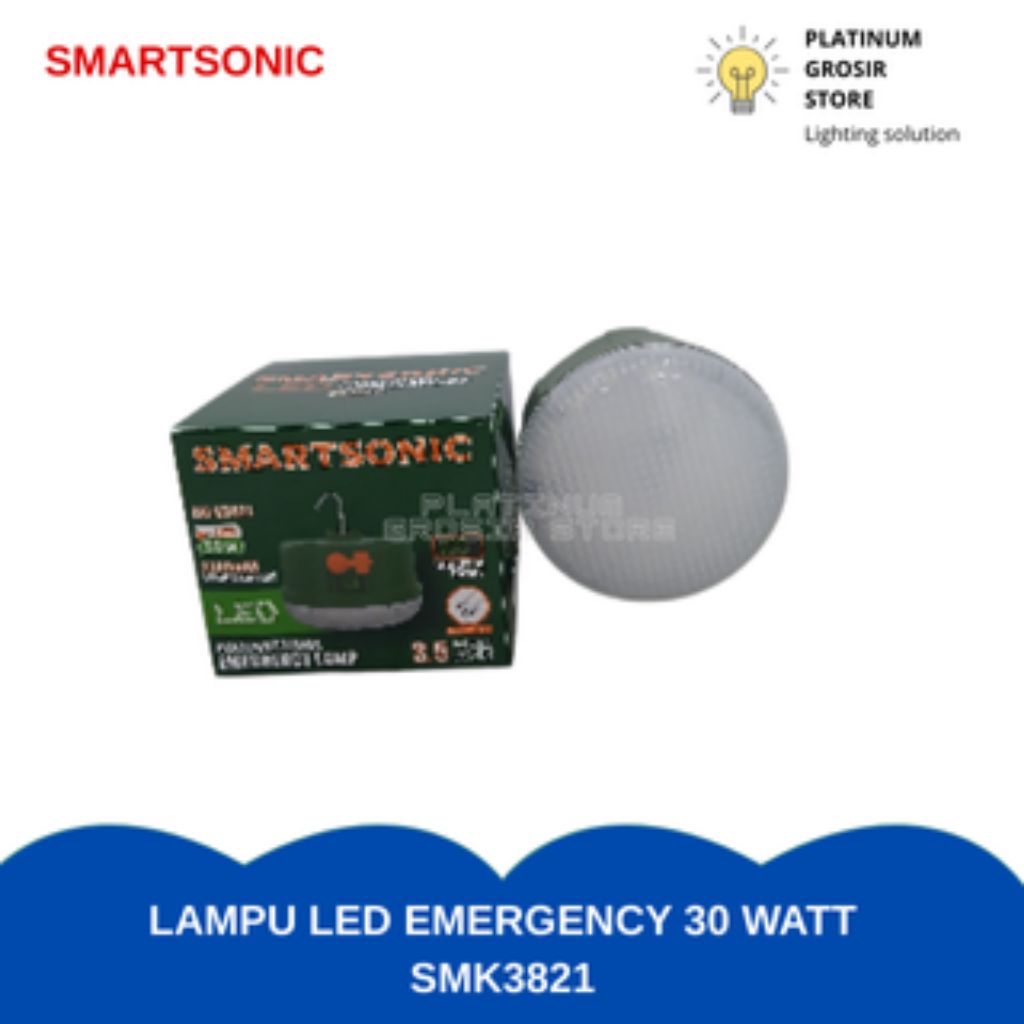 lampu led emergency 30 watt smartsonic smk3821