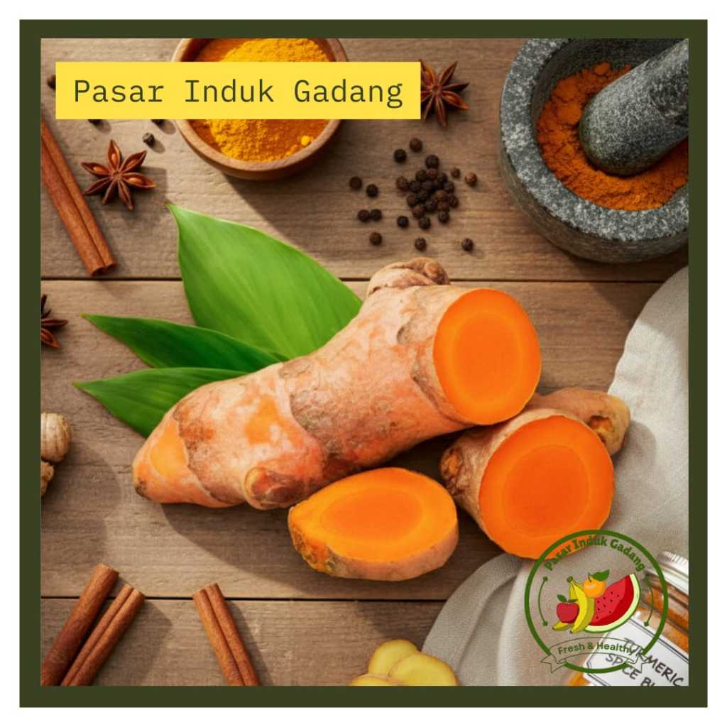 

Kunir, Kunyit Segar, bersih 100gram, 250gram