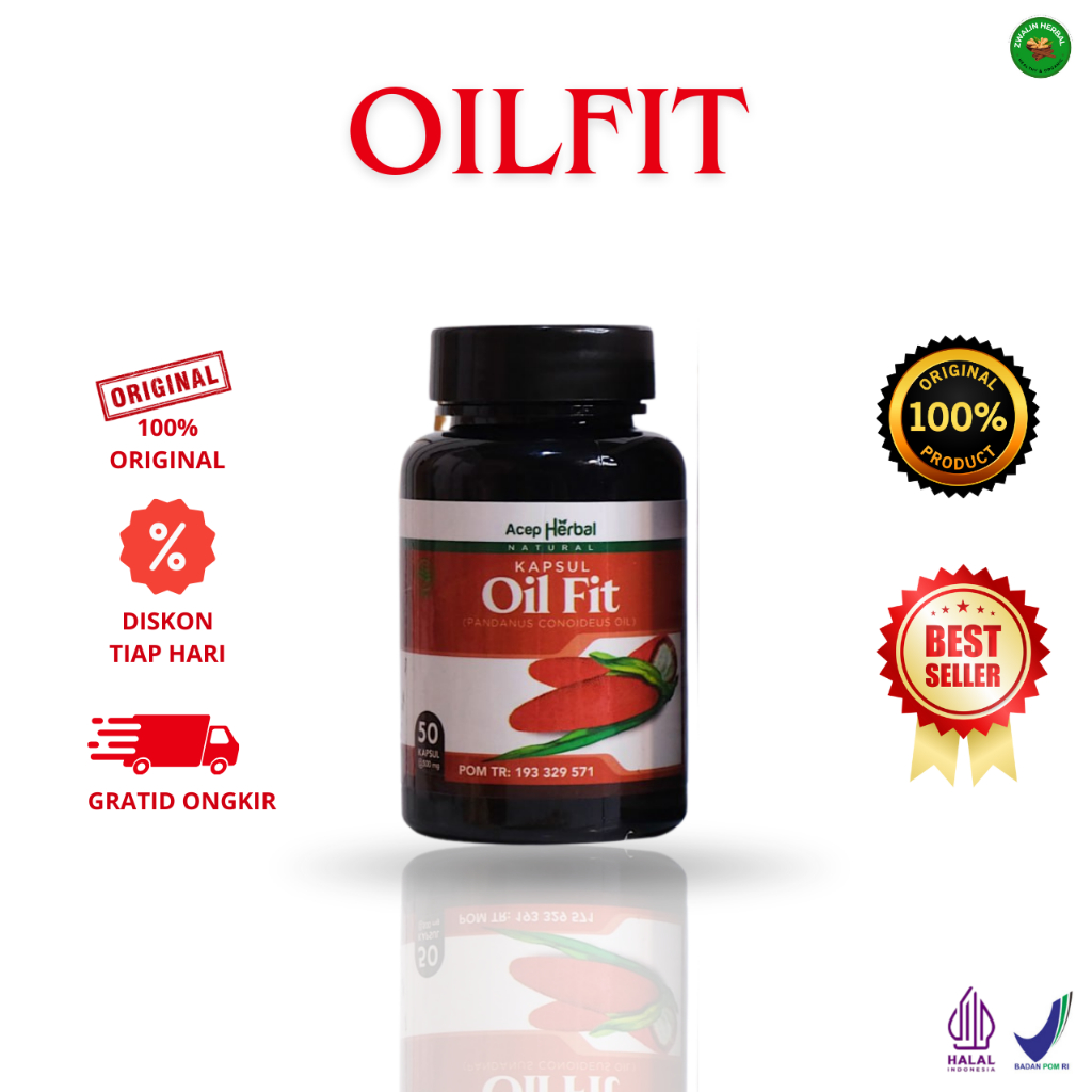 OilFit 50 Kapsul - Obat Kolesterol Tinggi Penurun Lemak Darah Tinggi Gula Darah Tinggi