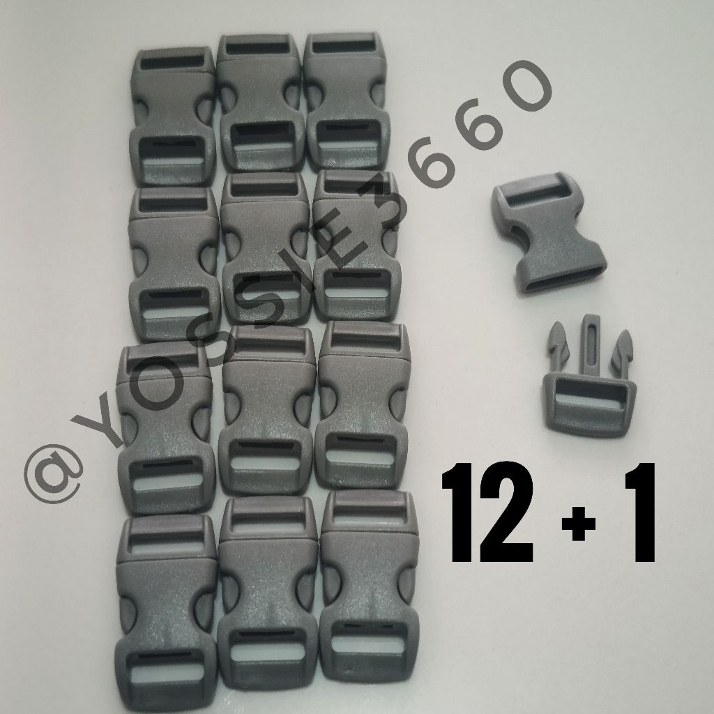 Buckle Sodok Mini Warna Abu-Abu